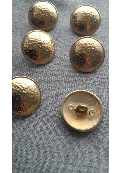Gold Metal Düğme 18 Mm 6 Adet