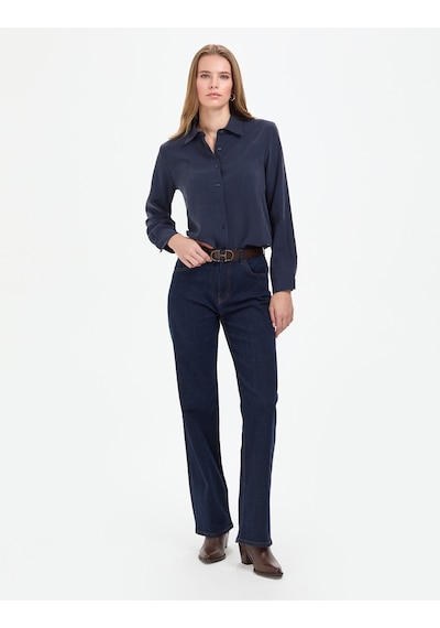 Pierre Cardin Kadın Açık Lacivert Gömlek Desenli 50318219-vr059 Açık Lacivert