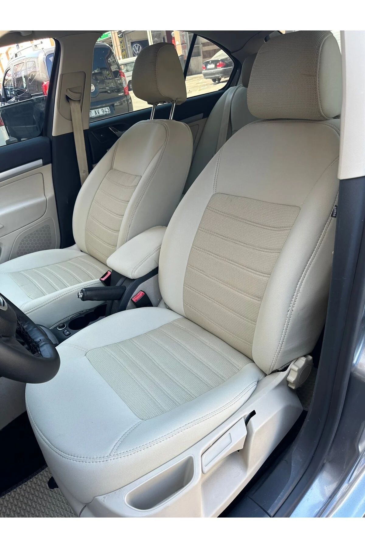 Skoda Octavia Araca Özel Koltuk Kılıfı Bej