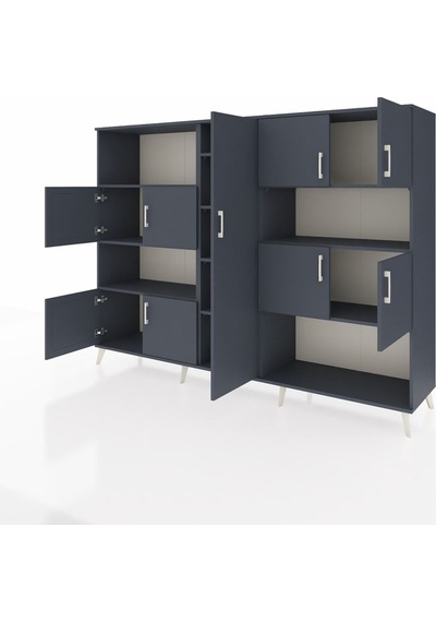 Hyperion Dolap 10 Raflı 9 Kapaklı 220x44x163 Antrasit-antrasit Antrasit-antrasit Hyperion Dolap 10 Raflı 9 Kapaklı 220x44x163 Antrasit-antrasit Antrasit-antrasit