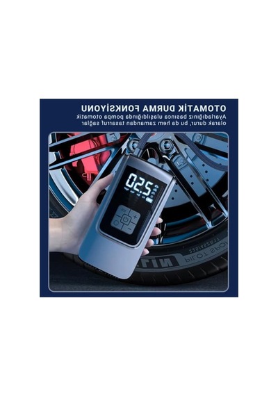6000mah Şarjlı Hava Kompresörü, 150psi Lastik Şişirme