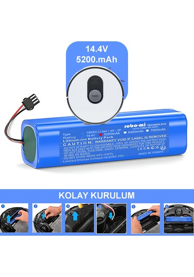 Roıdmi Eve Plus 5200mAh Robot Süpürge Bataryası