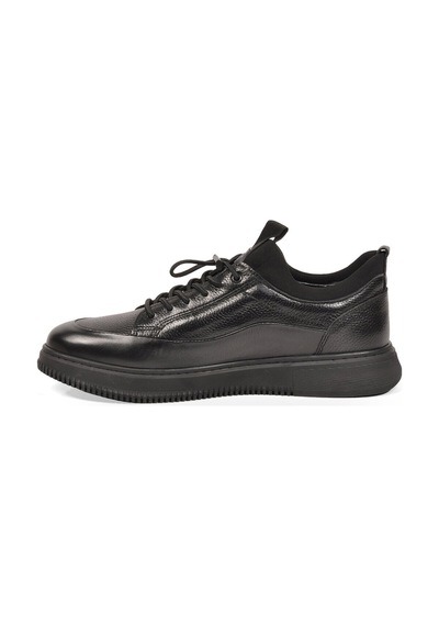 Komcero Kauçuk Tabanlı Bağcıklı Sneaker Siyah Hakiki Deri Erkek Casual Ayakkabı 5k1232-2297 Komcero Kauçuk Tabanlı Bağcıklı Sneaker Siyah Hakiki Deri Erkek Casual Ayakkabı 5k1232-2297