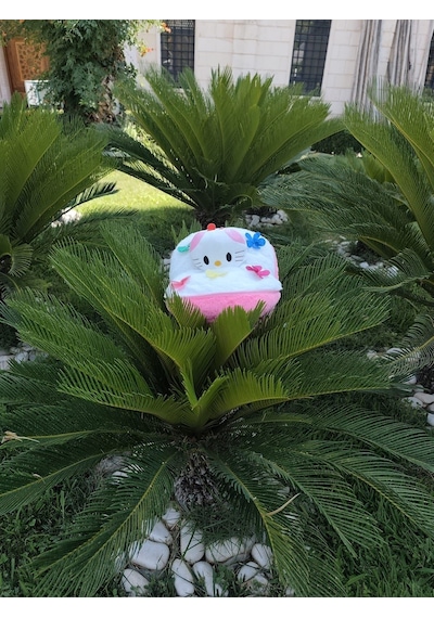 40 Cm Buket Çiçek Şeklinde Hello Kitty Stitch Stiç Peluş Oyuncak Hediye Pembe