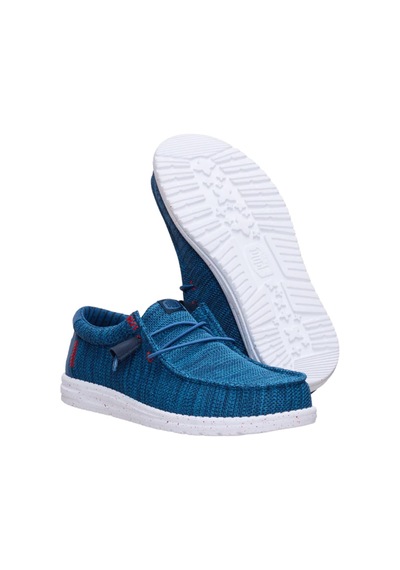 Hey Dude Wally Cru Stretch Canvas Erkek Terlik Mavi