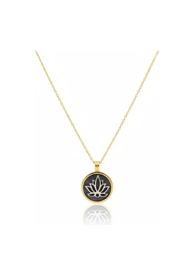 G&a Jewels - Saflığın Sembolü - 925 Ayar Oksitli Yaldız Altın Kaplama Gümüş Kolye Altın - Gümüş 40+5 Cm G&a Jewels - Saflığın Sembolü - 925 Ayar Oksitli Yaldız Altın Kaplama Gümüş Kolye Altın - Gümüş 40+5 Cm