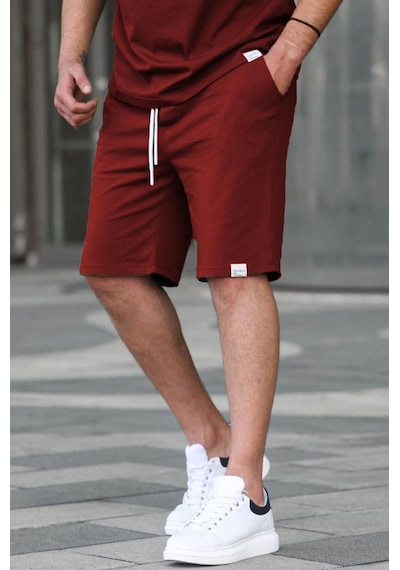Madmext Bordo Basic Erkek Şort 6501-Bordo