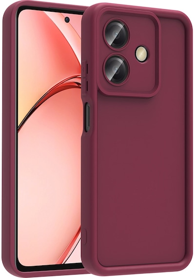 Oppo A3 Kılıf Kamera Korumalı Zore Ananas Kapak Mürdüm