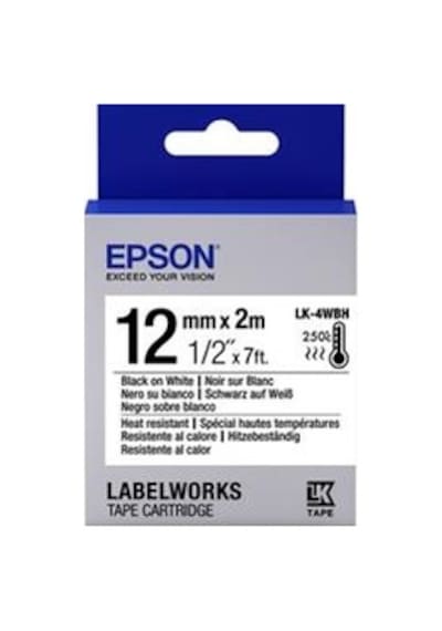 Epson Lk-5sbe Gümüş Üzeri Siyah 18mm 9metre Etiket