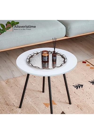 Osmanlı Motifli Metal Servis Tepsisi 34,5 Cm 13.6 İnç Kahve Ve Çay Sunum Tepsisi 5 Renk Seçeneği Gümüş Rengi 15cm
