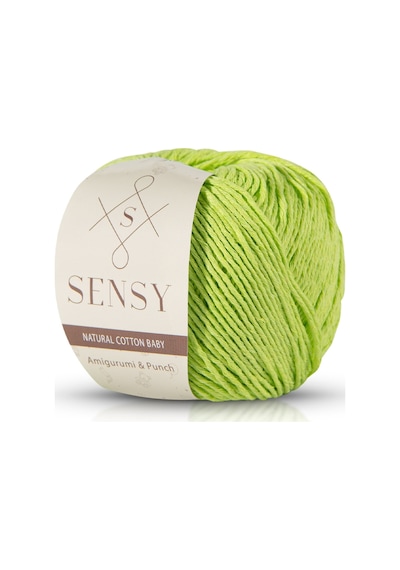 Premium Amigurumi Ipi Punch Panç Baby Soft Cotton 50 Gr Örgü Ip Lime