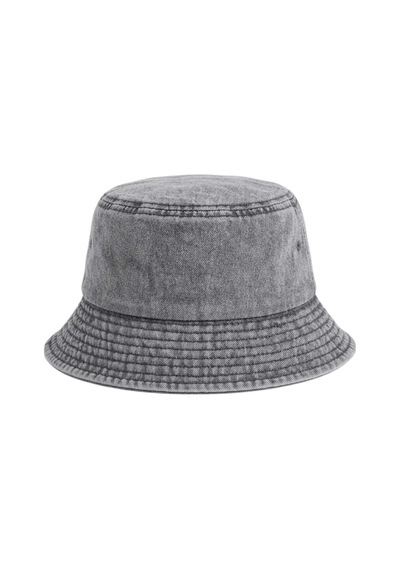 Uniquetrenders Kadın Eskitme Vintage %100 Pamuklu Bucket Kova Şapka Gri