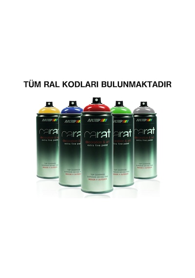 Motip Carat Sprey Boya - Tüm Renk Kodları Mevcut