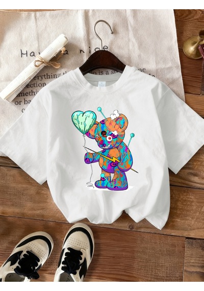Noıssey Urban Pop Graphic Kadın Tişört Koleksiyonukod 5473 Beyaz