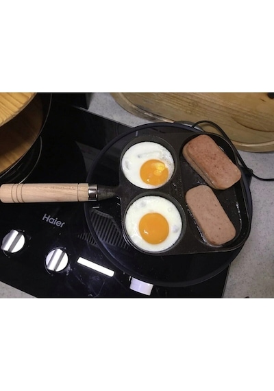 3 Gözlü 3 Bölmeli Çok Amaçlı Omlet Pankek Ergonomik Tava Diğer