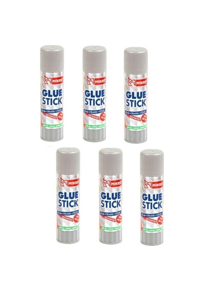 Glue Stick Yapıştırıcı Mikro Katı Yapıştırıcı 40 Gr Ruj Yapıştırıcı 6 Adet