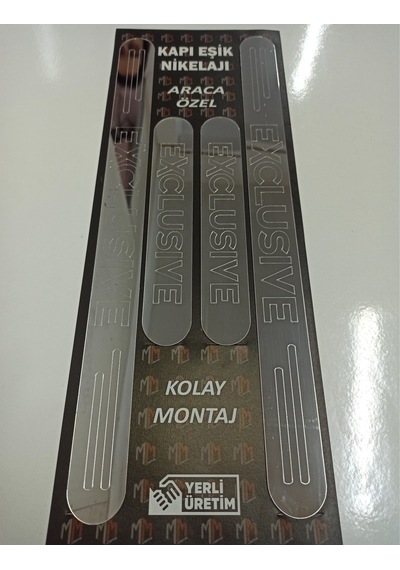 Exclusive Yazılı Universal Kapı Eşiği 4'Lü Set Ön Arka