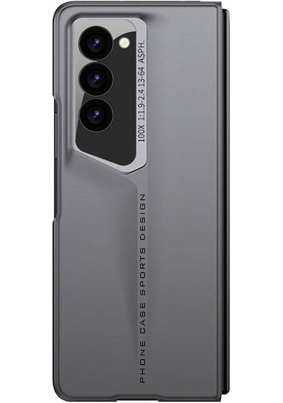 Zore Galaxy Uyumlu Z Fold 6 Kılıf Ultra İnce Kamera Korumalı Sert Rubber Msra Procase Kapak-siyah Siyah