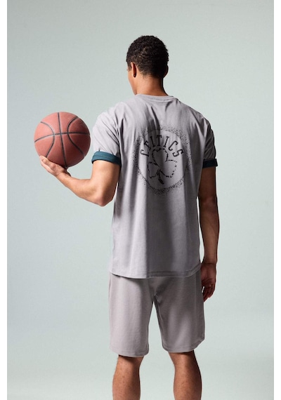 Defacto Nba Boston Celtıcs Kısa Kollu Tişört G0915ax26smgr67 Gri-gr67