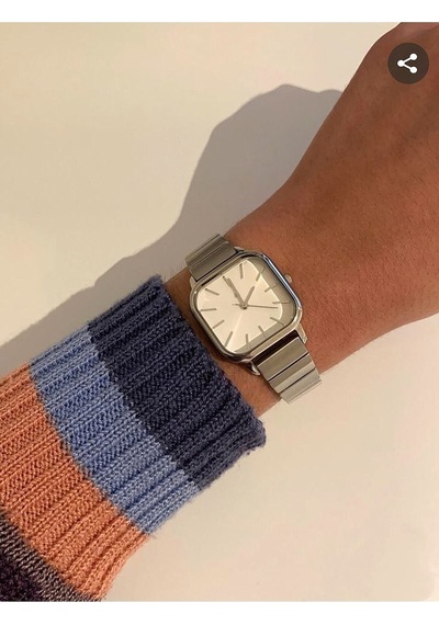 Kare Retro Çelik Kadın Kol Saati Gümüş - 630470983 Rose Gold