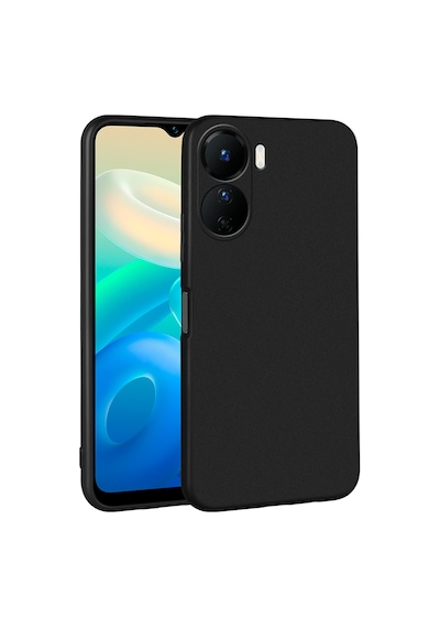 Zore Vivo Y16 Kılıf Omsy Premier Silikon Kapak - Gold