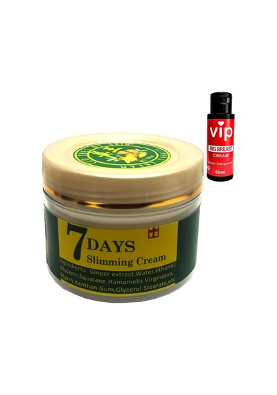 7days Slimming Vücut Bakım Fitkremi + Vip Kadın Göğüsbüyütücü 60 Ml