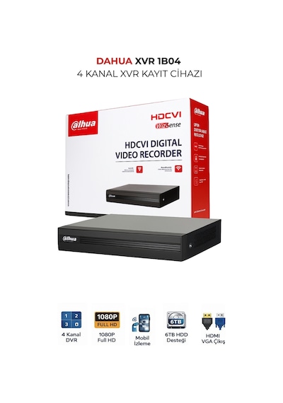 4 Kanal Güvenlik Dvr Kayıt Cihazı Xvr1b04 I T 1080p