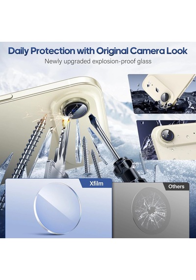 Apple Uyumlu iPhone 17 Air Kamera Koruyucu Premium Safir Gece Çekim Destekli Lens Koruma Parlak Temperli Cl
