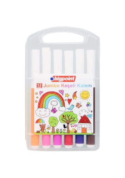 Bigpoint Jumbo Keçeli Kalem 12'Li Set