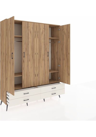 Hyperion Gardrop 6 Raflı 4 Çekmeceli 2 Askılı 176x44x221 Çam-çam/aytaşı Çam/aytaşı Hyperion Gardrop 6 Raflı 4 Çekmeceli 2 Askılı 176x44x221 Çam-çam/aytaşı Çam/aytaşı
