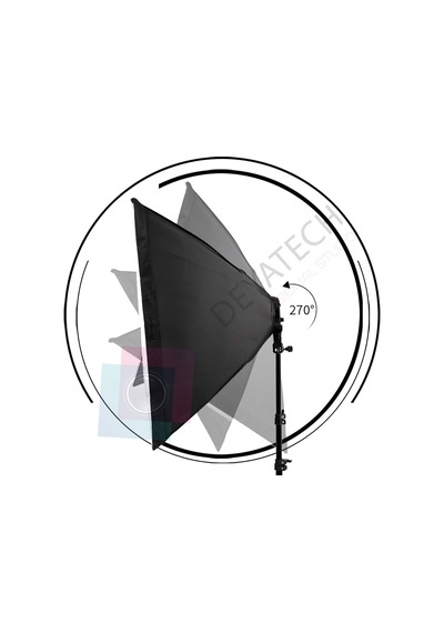 Deyatech Youtube Video Softbox Sabit Işık Seti Sürekli Işık 50X70