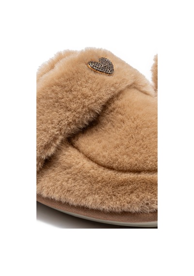 Twigy Mammy Peluş Kadın Ev Terliği Bej 37/41 Bej