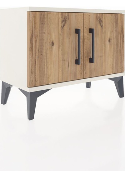 Arges Komodin Tek Raflı 2 Kapaklı 60x30x48 Aytaşı-çam Aytaşı