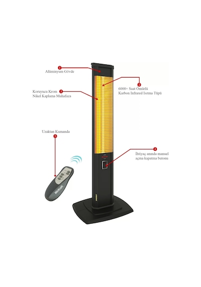 MirKraft Energy 2500 W Infrared Isıtıcı