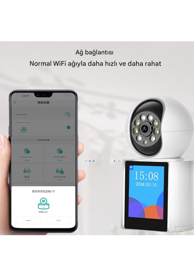 1080p Bebek İzleme Monitörü Kapalı Gözetim Video Çağrı 2.8 İnç