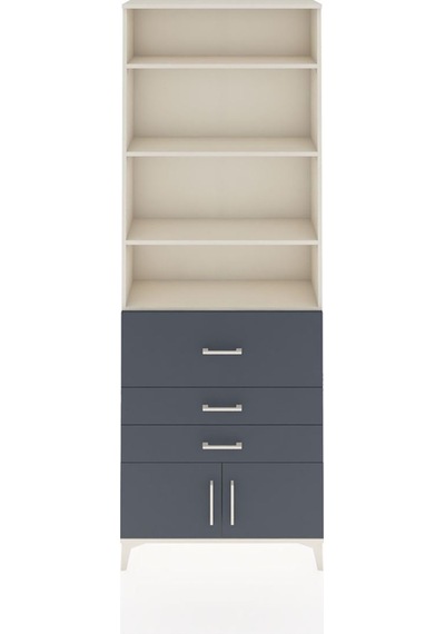Arges Dolap 3 Raflı 2 Kapaklı Tek Askılı 88x30x243 Aytaşı-ant... Aytaşı