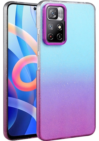 Mey İthalat Redmi Note 11 Pro Glossy Kapak - Mor