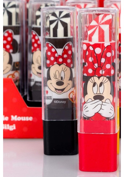 Dekommus İle Lisanslı Mınnıe Mouse "2 Adet" Ruj Silgi Altın