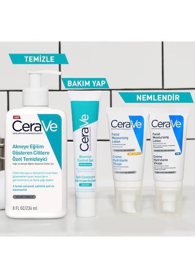 CeraVe Yağlı ve Akneye Eğilim Gösteren Ciltler için Yüz Bakım Jeli 40 ML