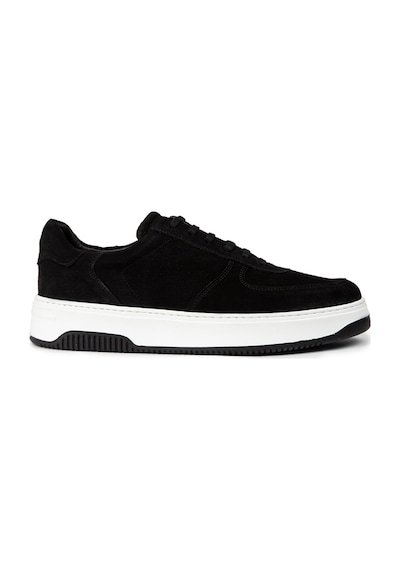 Deery Hakiki Süet Siyah Erkek Sneaker Ayakkabı - 01965Msyhe06 Siyah