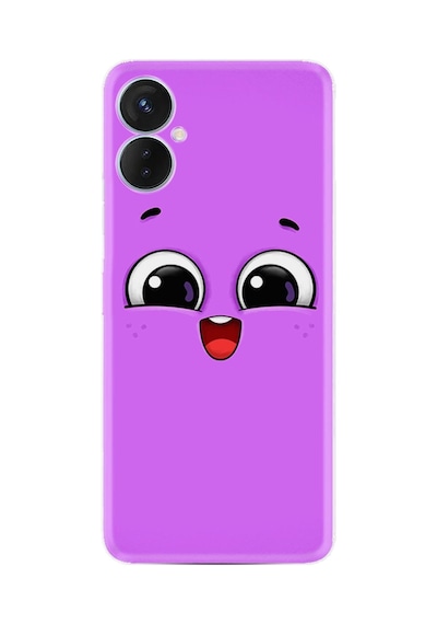 Tecno Spark 9 Pro Kılıf Silikon Desen Özel Seri Purple Sweety 1717