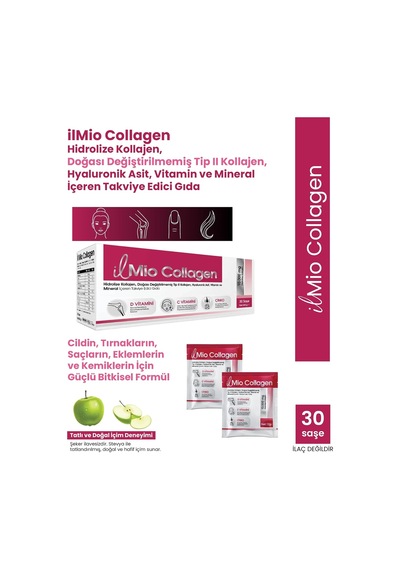 İl Mio Collagen Hidrolize Kolajen, Doğası Değiştirilmemiş Tip Iı Kolajen