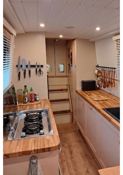 ager Çift Gözlü Cam Kapaklı Gazlı Ocak - Karavan Tekne Tiny House İçin Paslanmaz Çelik LPG Ocak