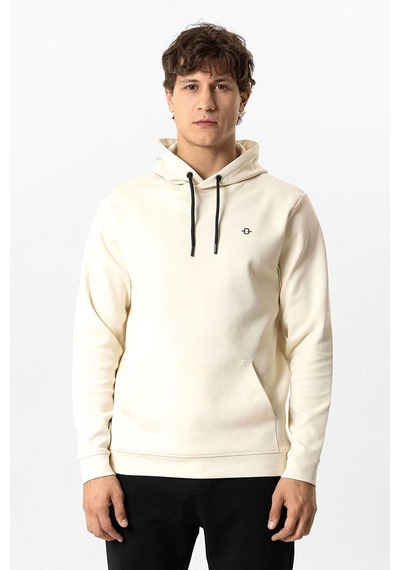 Back And Bond Bej Regular Fit Pamuklu Kapüşonlu Sweatshirt