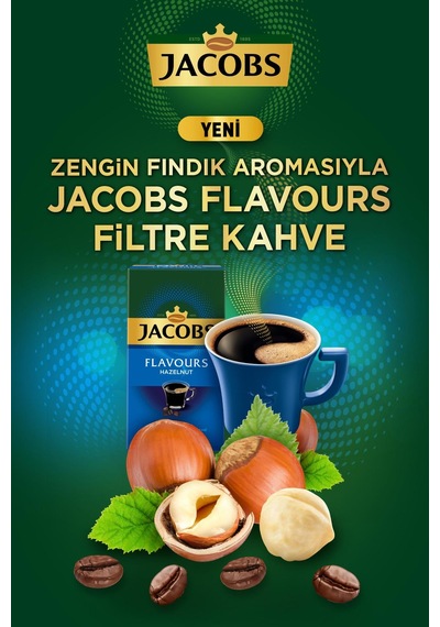 Jacobs Flavours Fındık Aromalı Filtre Kahve 4 x 250 G