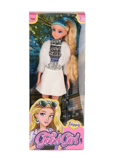 Wg-115521 Ceketli Çizmeli Renkli Saçlı Bebek 29 Cm -eco Lounge