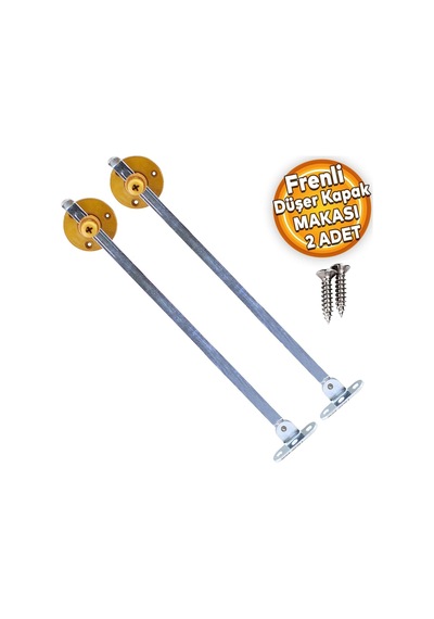 Lexroo Düşer Kapak Makası Frenli Dolap Çekmece Metal 25 Cm Sessiz Açma Kapama Amortisör Piston Açık