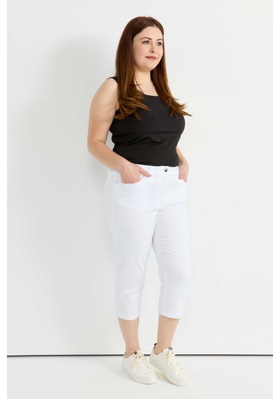 Selen Normal Bel Normal Ekru Kadın Pantolon 25ysl5381-bb Ekru