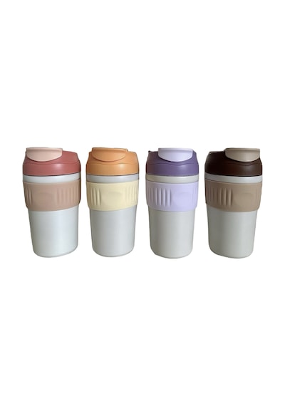 Prettify Çift Kapaklı Pipetli Termos 450 ML