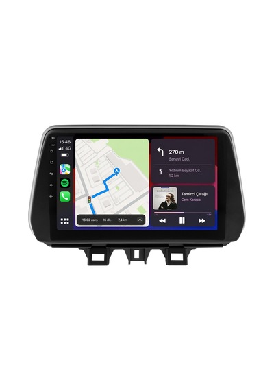 Hyundai Tucson 2018-2020 Android Multimedya Carplay Android Auto Navigasyon 10gb Ram 256gb Pro 9"